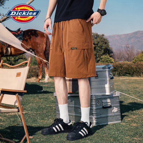 Dickies帝酷适夏季休闲短裤男款美式宽松纯色直筒百搭五分中裤子M