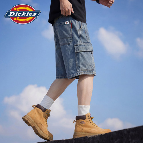 Dickies抽绳多口袋水洗牛仔短裤