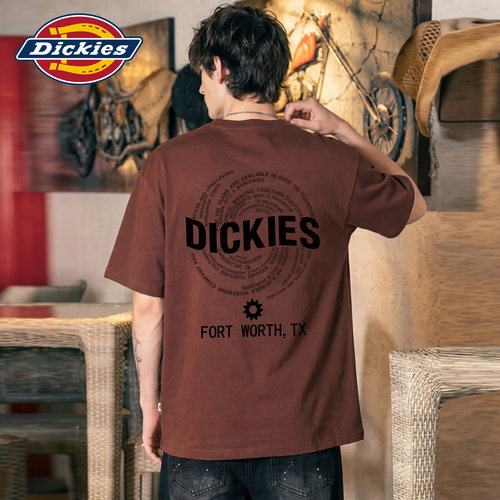 Dickies帝酷适印花纯棉短袖T恤男