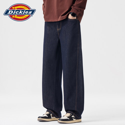 Dickies简约水洗直筒牛仔裤