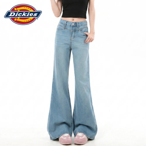 Dickies帝酷适复古微喇牛仔裤女
