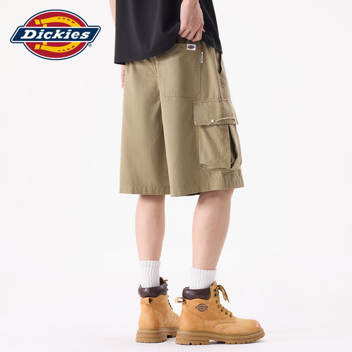Dickies新款抽绳直筒休闲短裤