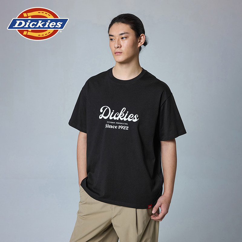 Dickies帝酷适2025春夏新款前胸字母美式印花宽松短袖T恤男女情侣,男装,T恤,淘宝优惠券,粉丝福利购,淘宝优惠卷