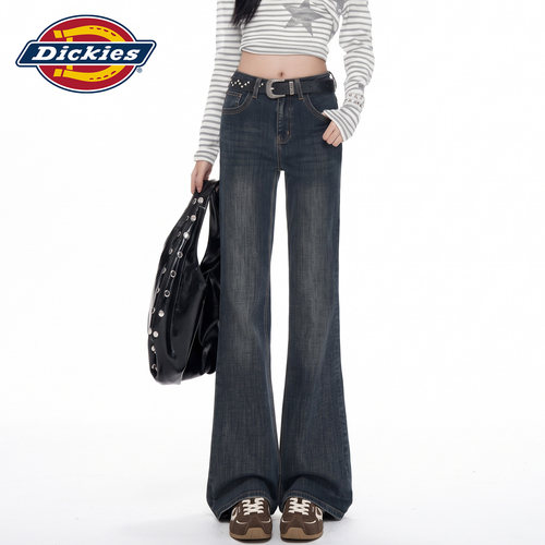 Dickies帝酷适复古微喇牛仔裤女Y