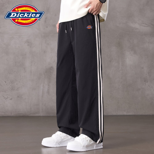 Dickies撞色条纹直筒垂感梭织裤