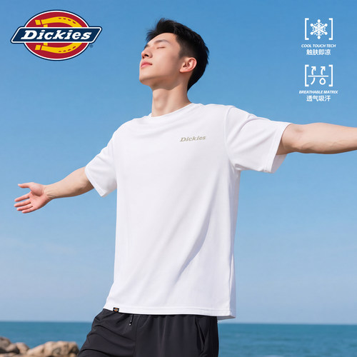 dickies男士冰丝凉感垂顺圆领t恤
