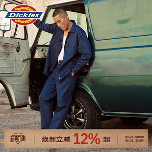 休闲上衣男女情侣同款 Dickies帝酷适秋经典 衬衫 翻领574长袖 工装