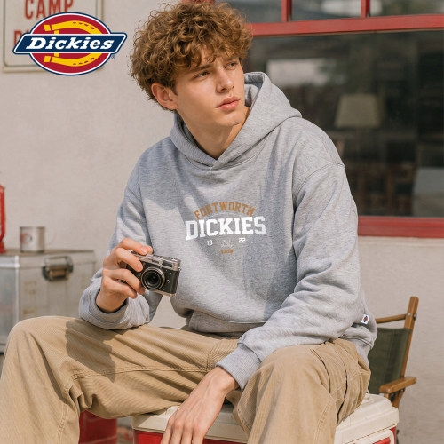 Dickies美式连帽袋鼠兜套头卫衣