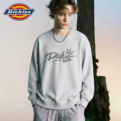 Dickies美式潮牌麻灰色卫衣
