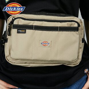 Dickies迪凯斯2025春夏多口袋logo纯色休闲斜挎包 男女情侣同款