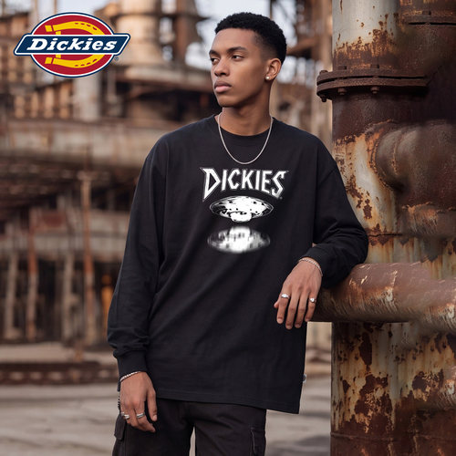 Dickies字母印花长袖T恤男士秋季