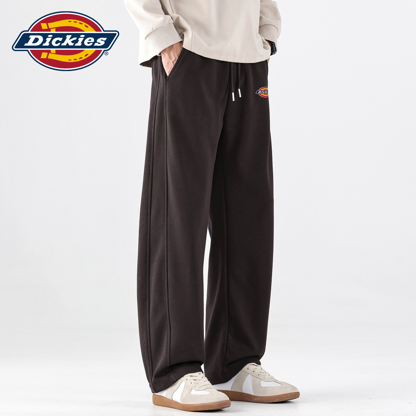 Dickies男士裤子秋季2026新款卫裤宽松直筒男士春秋款运动长裤潮J