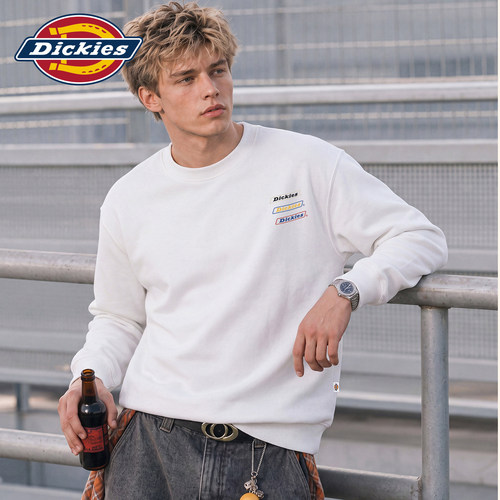 Dickies小标印花圆领套头卫衣衫