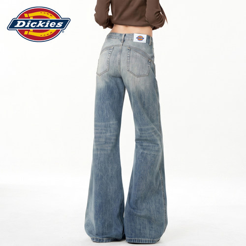 Dickies帝酷适美式微喇牛仔裤女Y