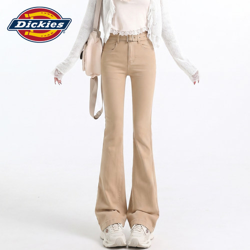 Dickies帝酷适卡其色微喇牛仔裤Y