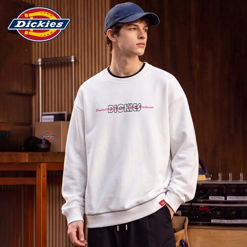 Dickies男秋季美式印花圆领卫衣