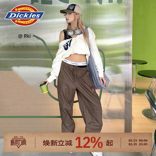 男女情侣J 裤 Dickies帝酷适26春秋橡筋腰头多口袋纯棉休闲长裤 工装