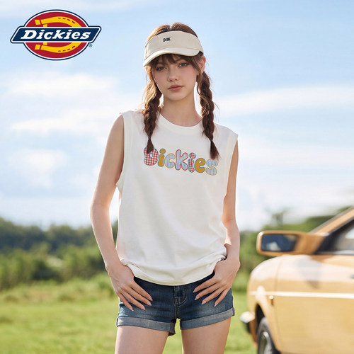 Dickies美式字母印花背心女夏