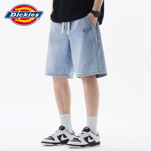 Dickies薄款牛仔直筒休闲短裤
