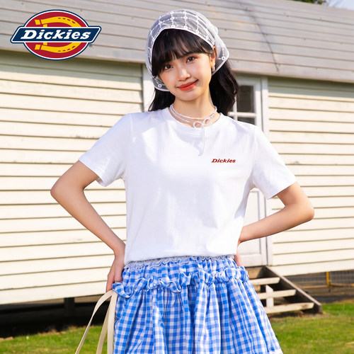Dickies抗菌正肩宽松短袖T恤女