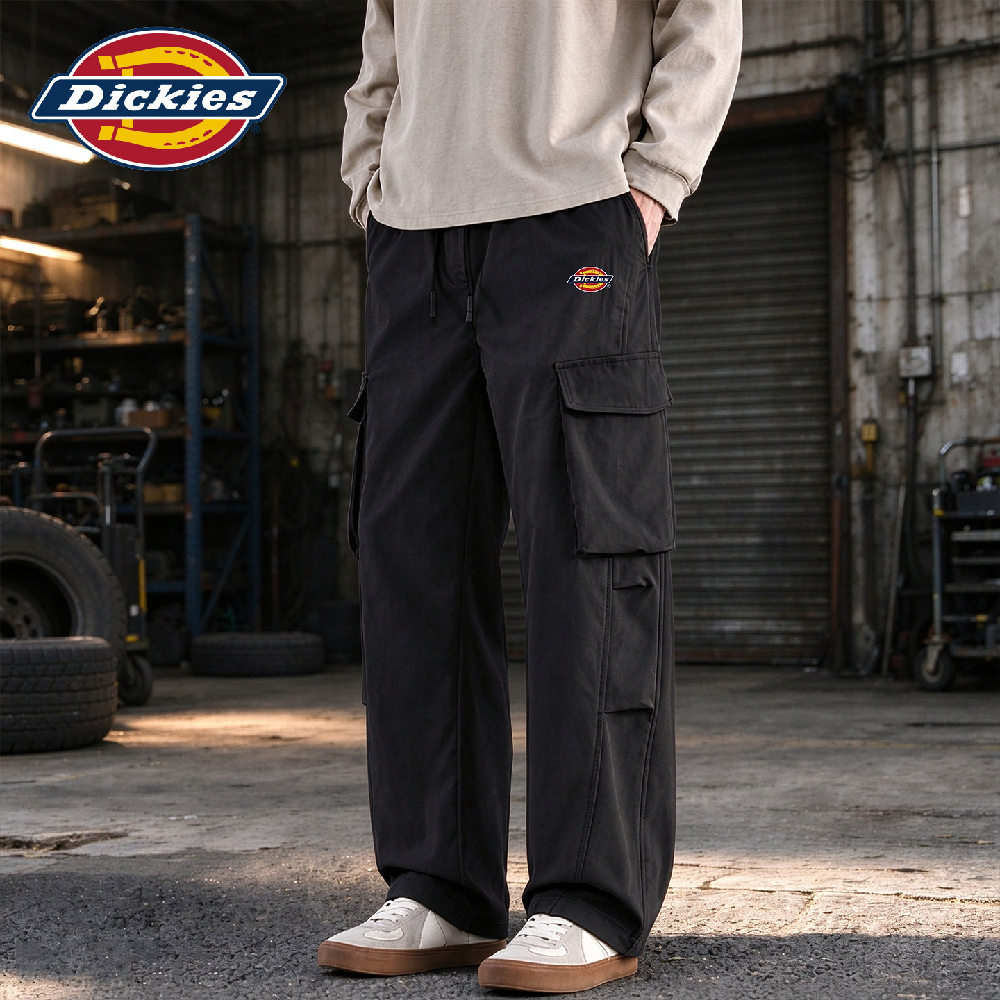 Dickies工装裤男户外登山徒步休闲裤男士2026新款秋季黑色裤子潮J