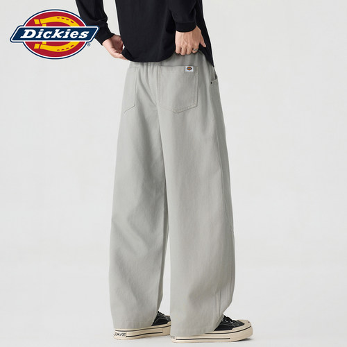 Dickies莱赛尔阔腿弯刀休闲裤