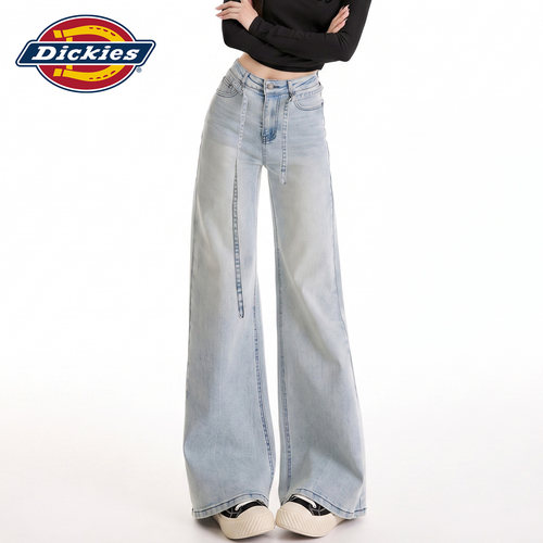 Dickies帝酷适复古微喇牛仔裤女Y