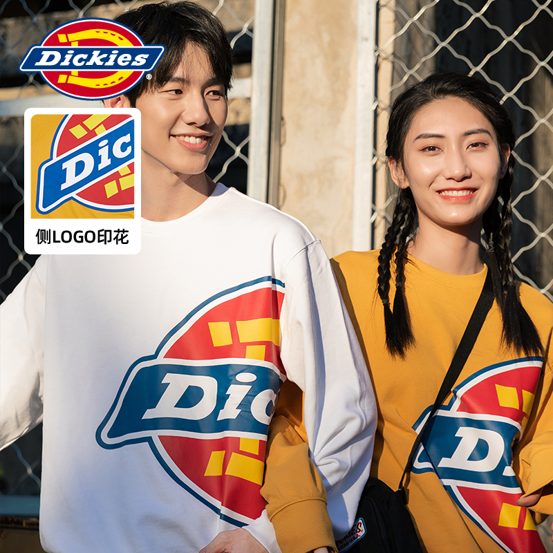Dickies身侧logo印花圆领卫衣男秋冬新品DK008189