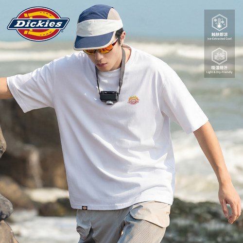 dickies男士冰丝凉感垂顺圆领t恤