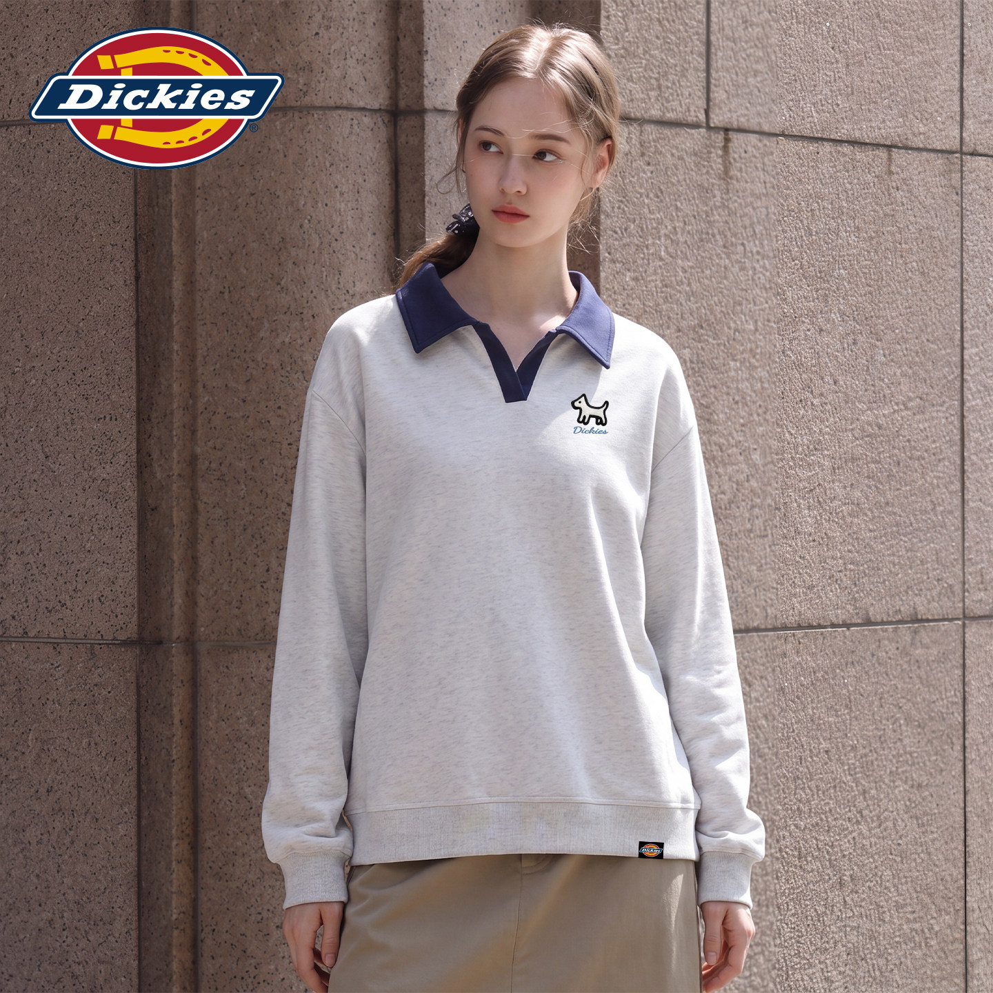 Dickies时尚潮流宽松无帽卫衣女图片