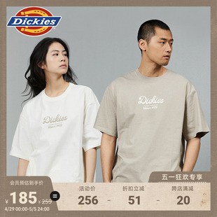 T恤内搭男女情侣 Dickies24春夏新款 宽松logo印花休闲圆领短袖