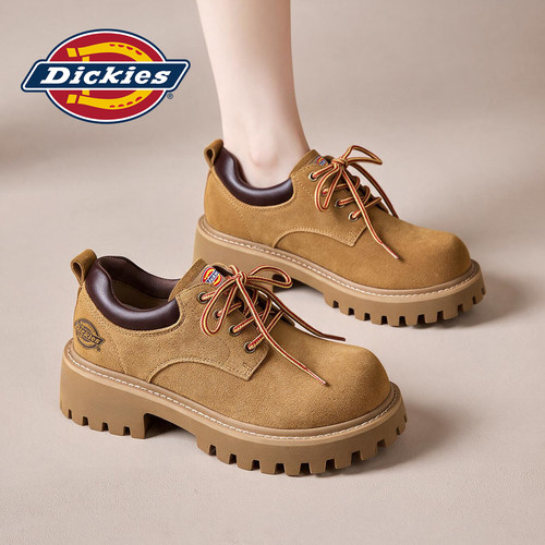 Dickies英伦厚底增高工装鞋女鞋