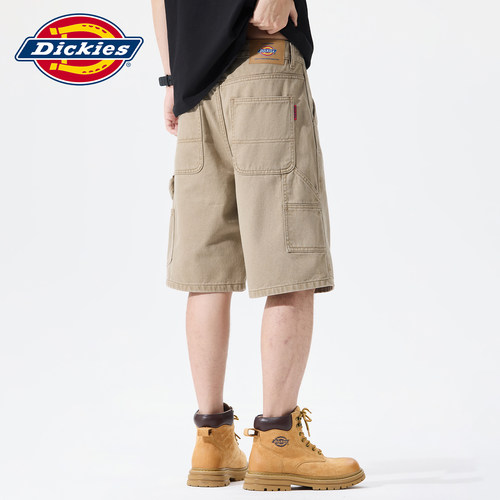 Dickies美式水洗复古牛仔短裤