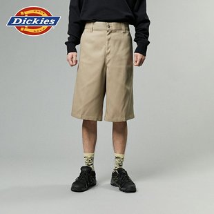 男女情侣 休闲短裤 宽松微弹面料金属钮扣工装 Dickies24春夏新品