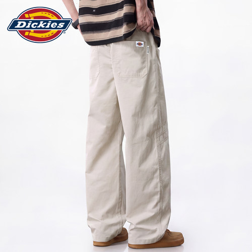 Dickies美式拼接抽绳垂感休闲裤