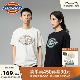 男女情侣 T恤 胸前大logo印花舒适内搭圆领短袖 Dickies24春夏新品