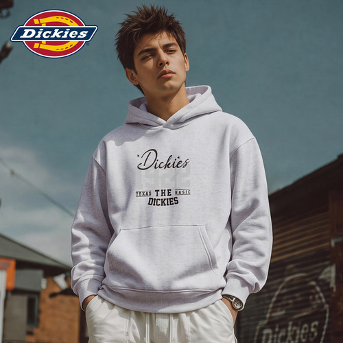 Dickies设计感印花连帽套头卫衣