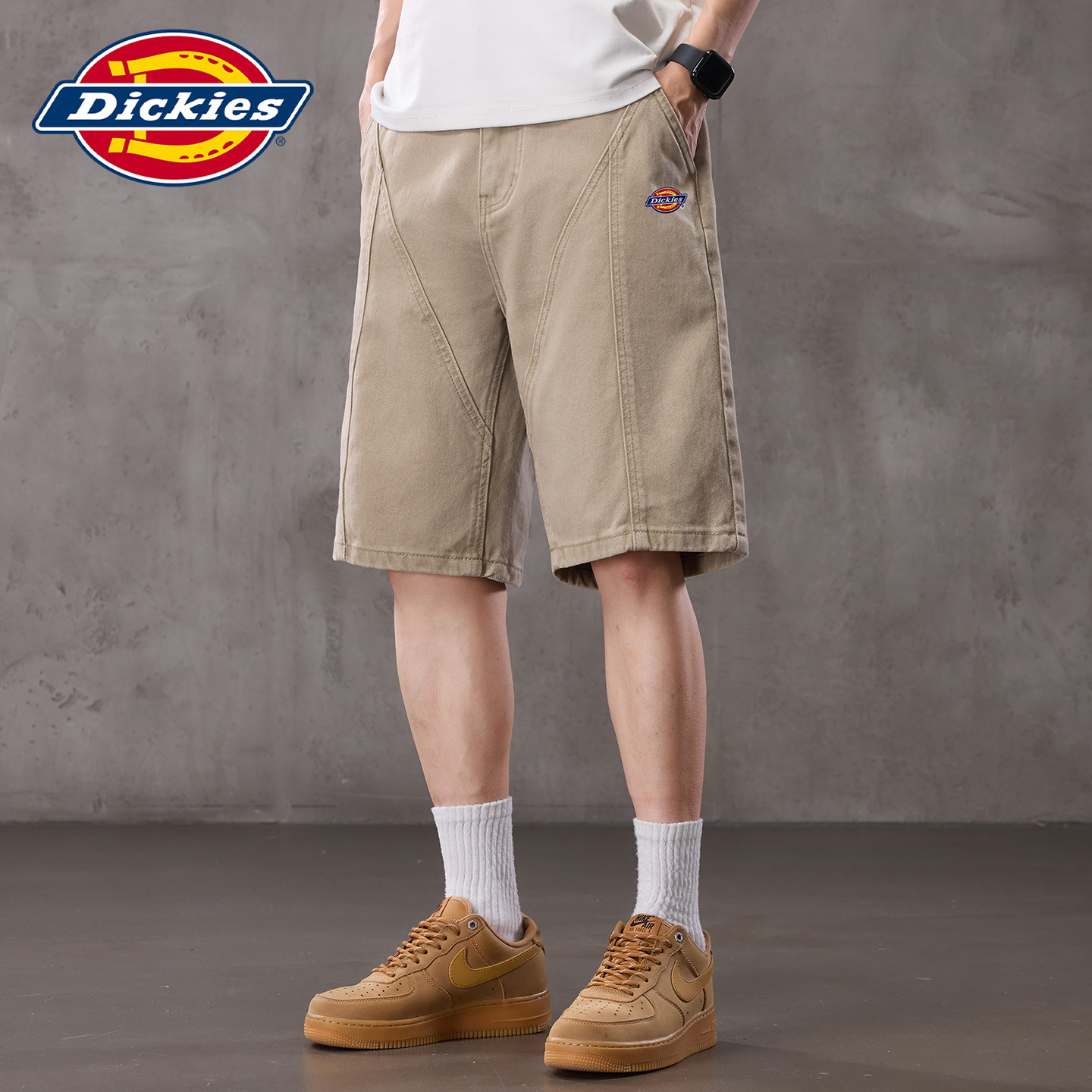 Dickies宽松阔腿牛仔短裤图片