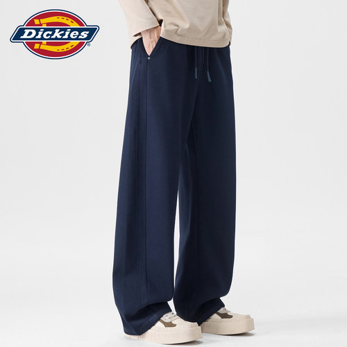 Dickies直筒抽绳垂感针织卫裤