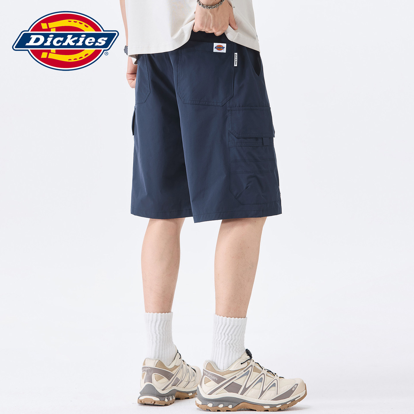 Dickies帝酷适复古工装休闲短裤男士夏季大口袋薄款直筒五分裤子Y - 实物图