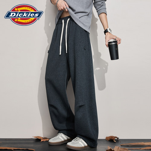 Dickies男秋季宽松直筒抽绳长裤