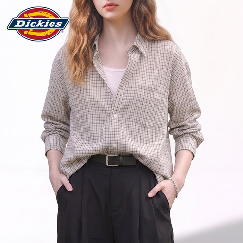 Dickies帝酷适休闲长袖格子衬衫Y