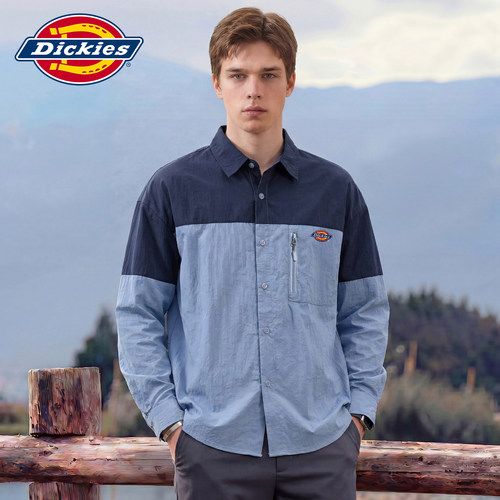 Dickies美式撞色拼接防晒衣