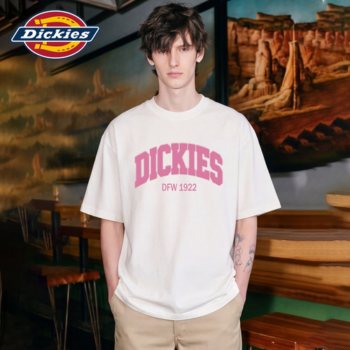 Dickies大logo印花短袖T恤男夏季