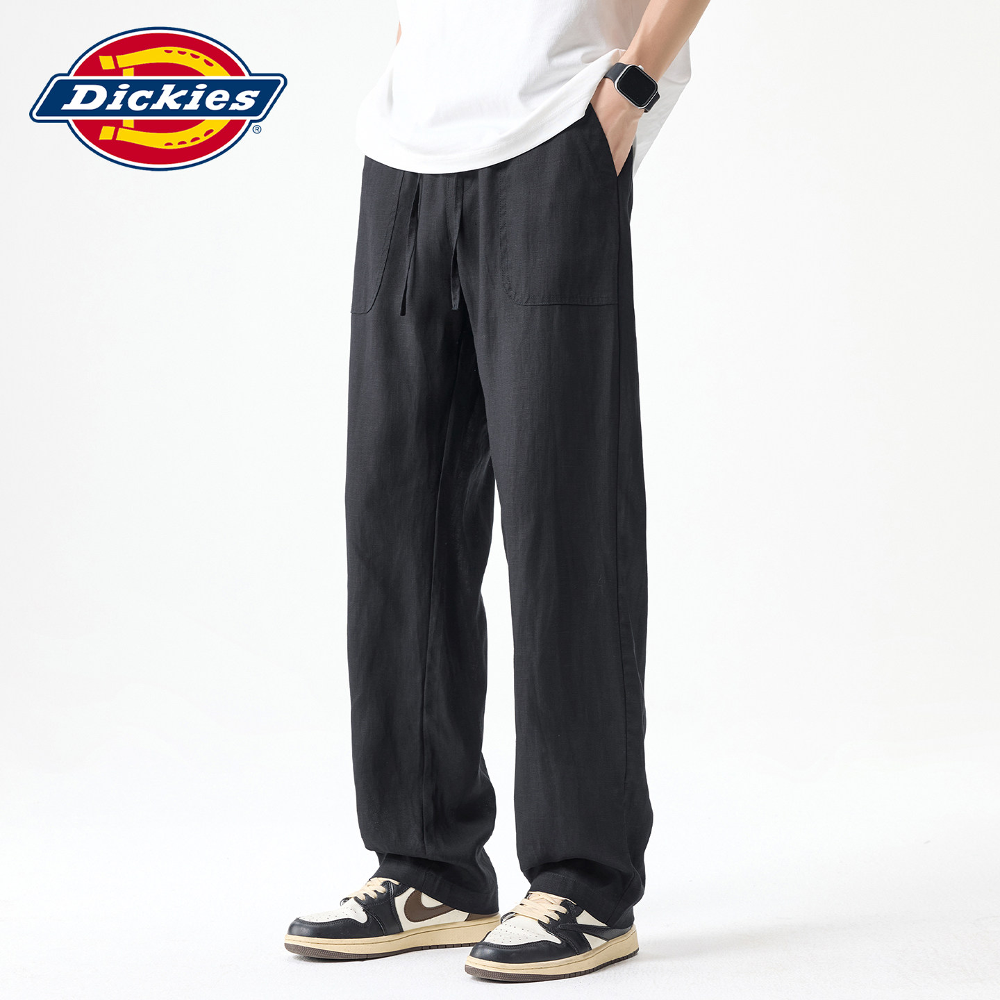 【莱赛尔亚麻】Dickies帝酷适休闲裤子男士秋冬季宽松直筒梭织裤Y