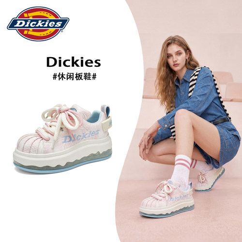Dickies官方旗舰店蓝粉休闲板鞋