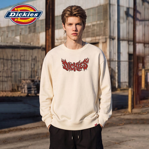 Dickies男秋季休闲宽松圆领卫衣