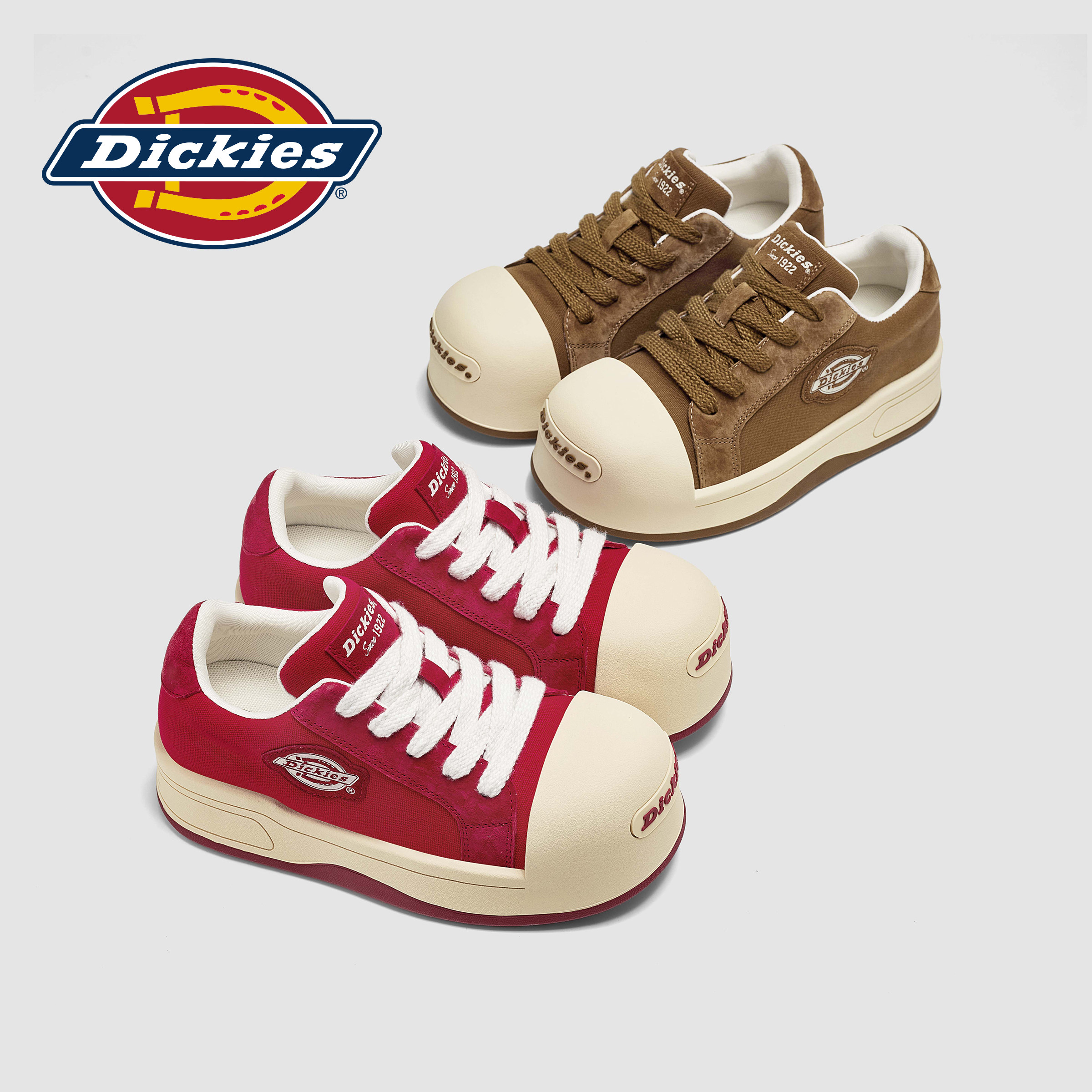 Dickies厚底低帮板鞋女鞋大头鞋										