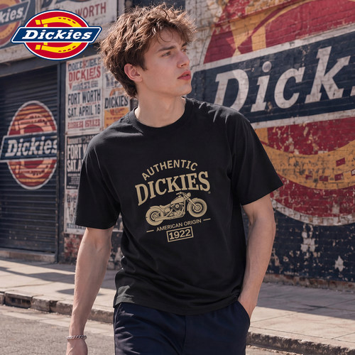 Dickies美式设计感印花短袖T恤