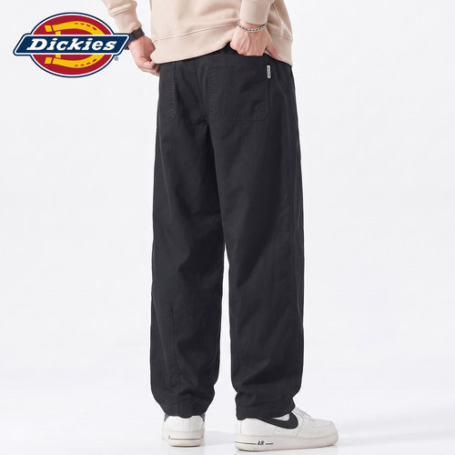 Dickies拼接系绳梭织休闲裤